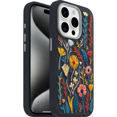 iPhone 15 Pro Symmetry Series Cactus Leather Embroidery Case
