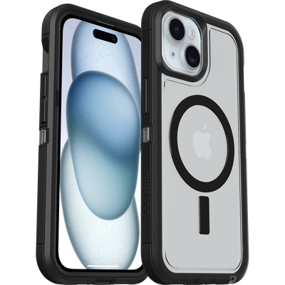 iPhone 16e, iPhone 15, iPhone 14 and iPhone 13 Defender Series XT Clear Case for MagSafe